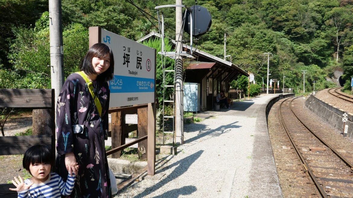 山間にある秘境駅 坪尻駅に行ってきた