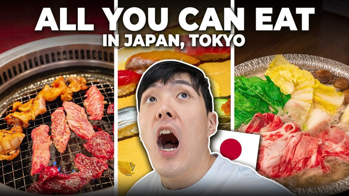 ALL YOU CAN EAT Restaurants in Tokyo, Japan! BBQ vs Sushi vs Shabu-Shabu