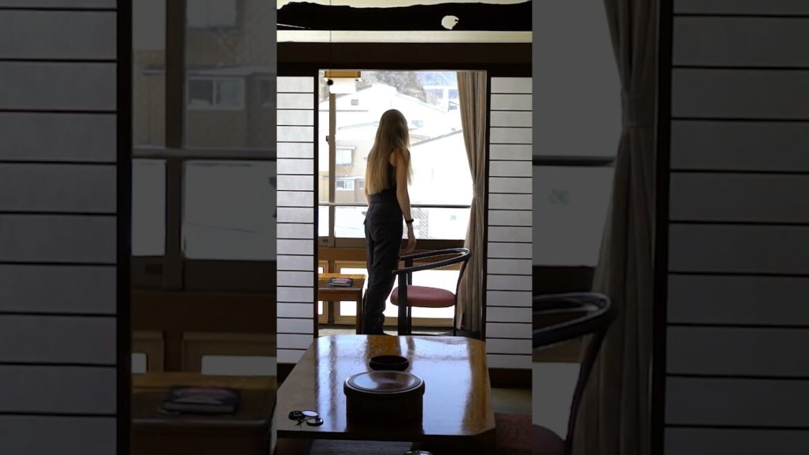 beautiful sliding doors in this Japanese Ryokan