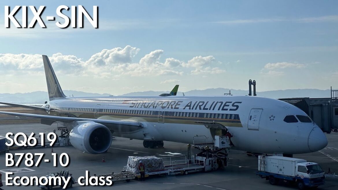 Singapore Airlines SQ619 B787-10 Osaka Kansai Airport(KIX) to Singapore(SIN) | Trip report