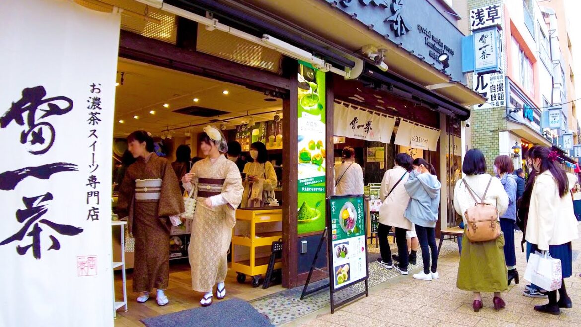Asakusa in Tokyo 🐶🍻 Sweet Cute Town ♪ 💖 4K ASMR non-stop 1 hour 05 minutes