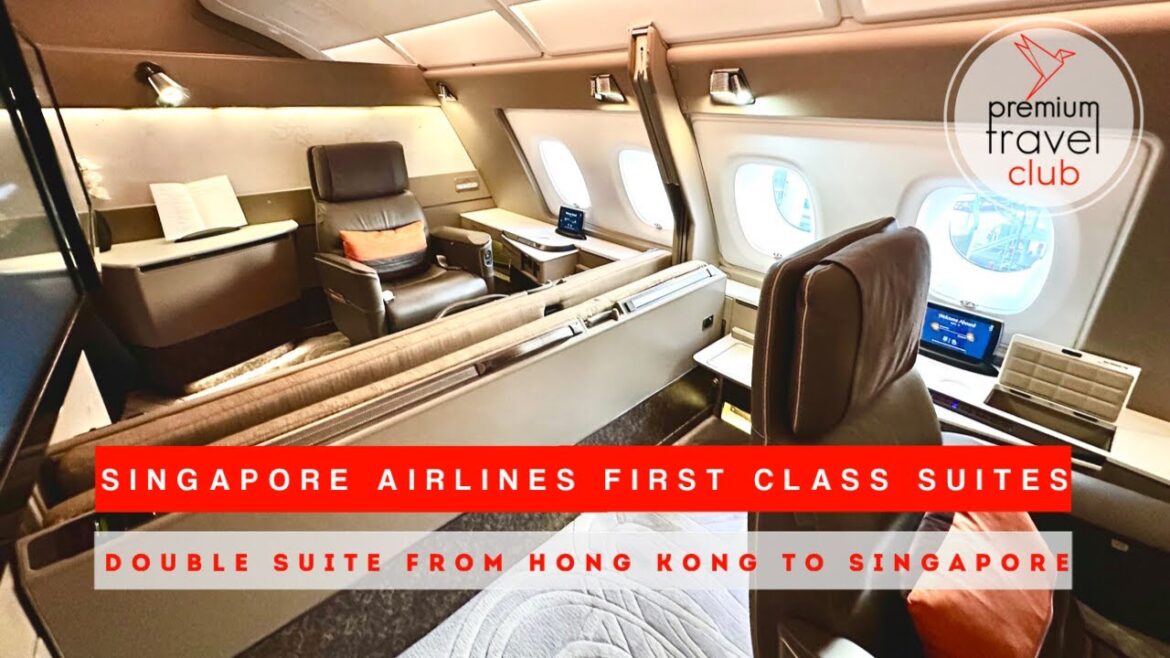 Singapore Airlines Double Suites First Class: Hong Kong to Singapore [4K]