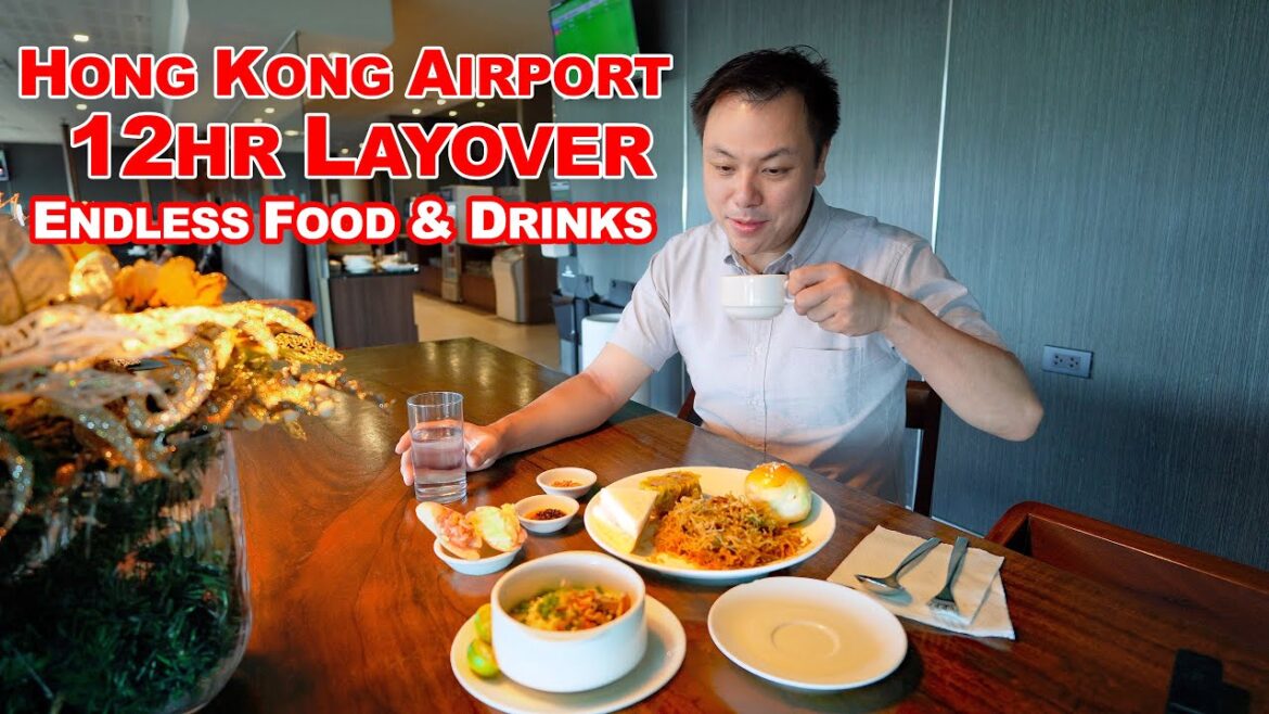 How to spend a 12HR layover in the Hong Kong Airport...Eating & Drinking!