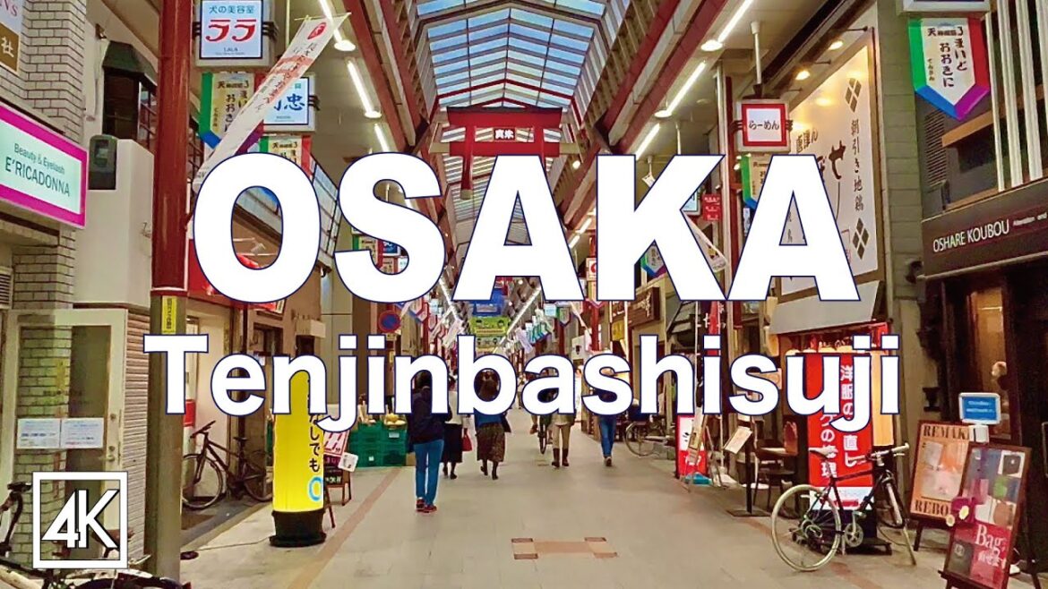 日本一長い天神橋筋商店街を歩くWalking in Tenjinbashisuji Shopping Street OSAKA JAPAN 4K 日本一長い天神橋筋商店街を歩くWalking in Tenjinbashisuji Shopping Street OSAKA JAPAN 4K