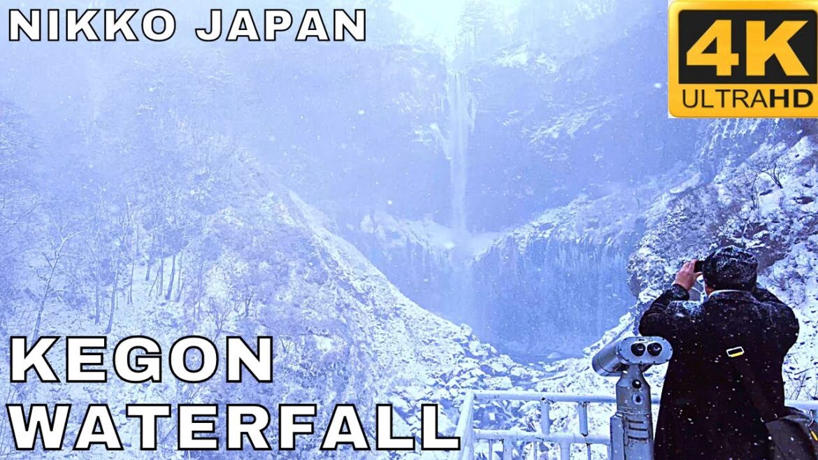 Kegon WaterFall Nikko Winter Japan | Kegon Falls Nikko Tochigi | Nikko Snowfall 2022 | Japan 4K Kegon WaterFall Nikko Winter Japan | Kegon Falls Nikko Tochigi | Nikko Snowfall 2022 | Japan 4K