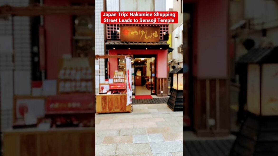 Japan Trip:  Nakamise Shopping Street Leads to Asakusa Sensoji Temple, Daito City