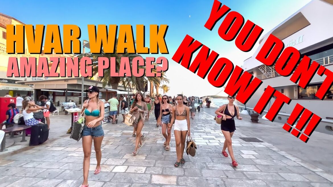 Hvar Walking Tour - Beach Walk Girls - Port Walk, NEW