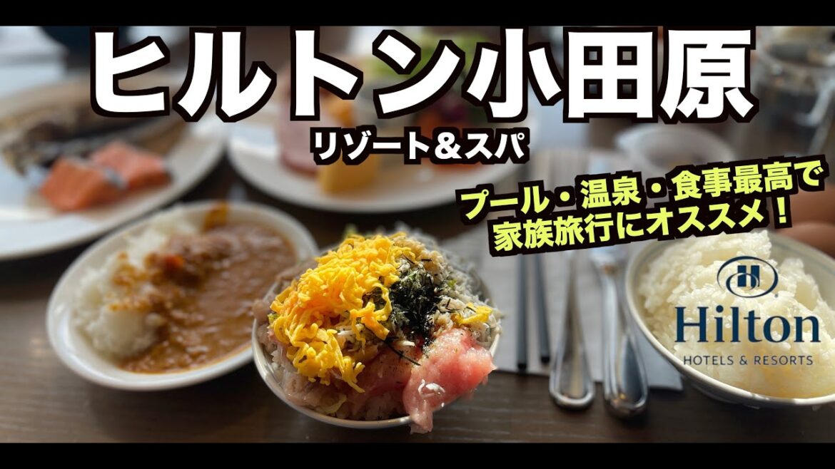 ヒルトン小田原リゾート＆スパ 食事も美味しい・温泉・プール三昧で家族旅行におすすめ！ピュアウェルネスコーナースイート宿泊レビュー  4K