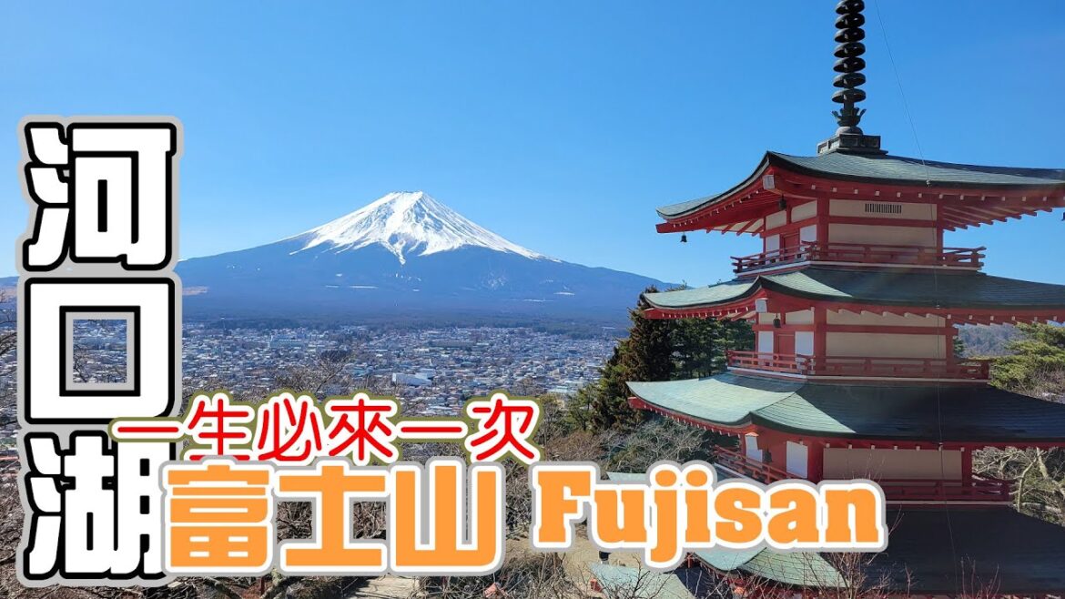[Vlog] 2023 解鎖人生成就 旅行 | 河口湖 滿滿的富士山 | 下吉田 新倉山淺間公園 大石公園 西湖根場