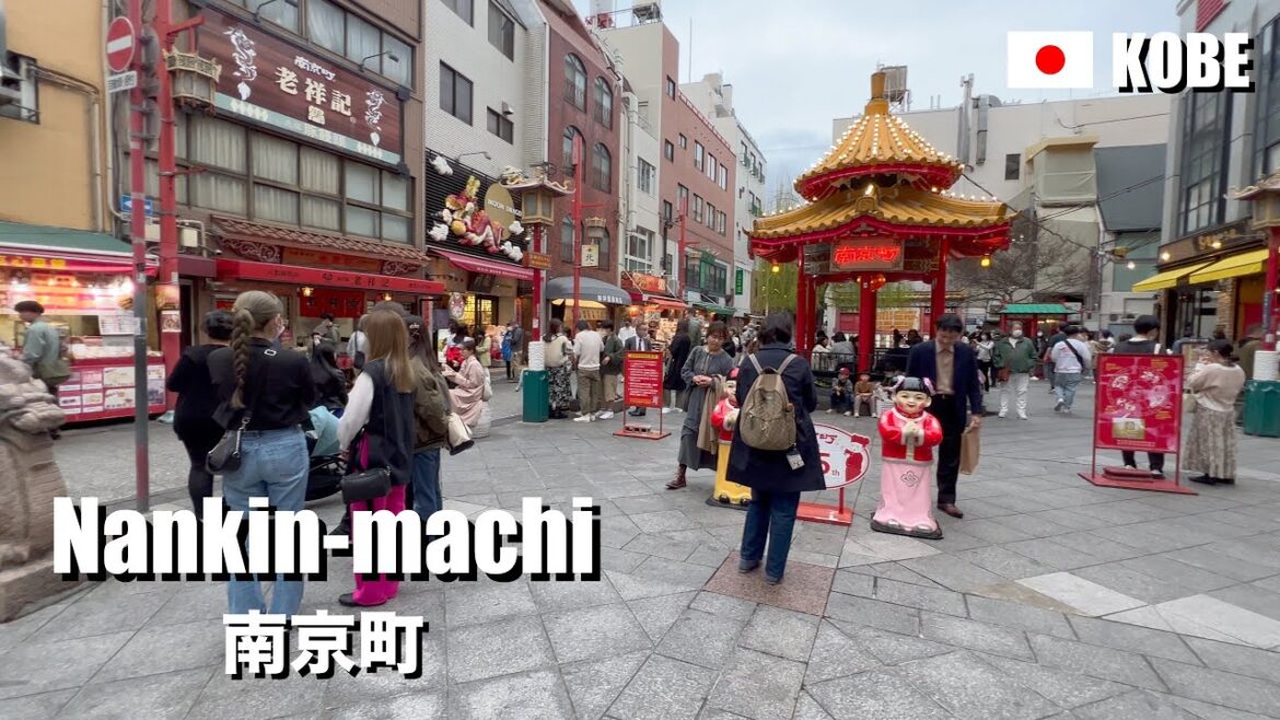 Chinatown in Kobe, Nankin-machi, Japan | 4K Walking