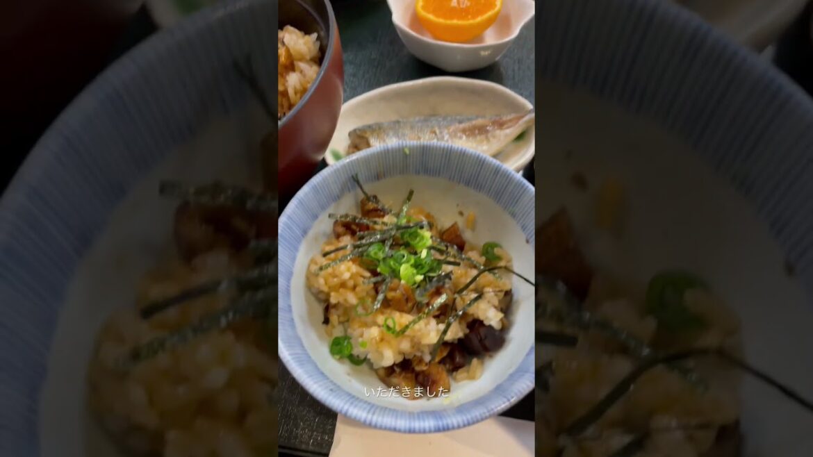 岡山県日生グルメ「炭焼き穴子のひつまぶし」ふっくらジューシーで絶品 #shorts