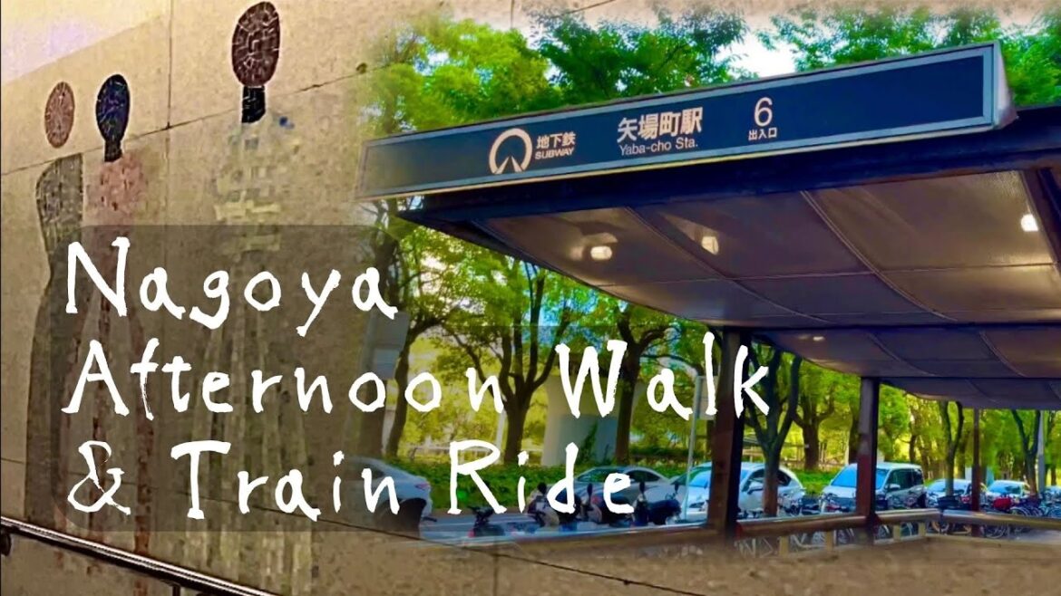 [4K] Nagoya Afternoon Walk and Train Ride