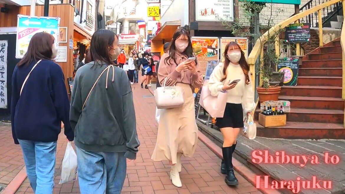 Shibuya to Harajuku Tokyo in Japan walk tour. 26【4K】3. 2023 Shibuya to Harajuku Tokyo in Japan walk tour. 26【4K】3. 2023
