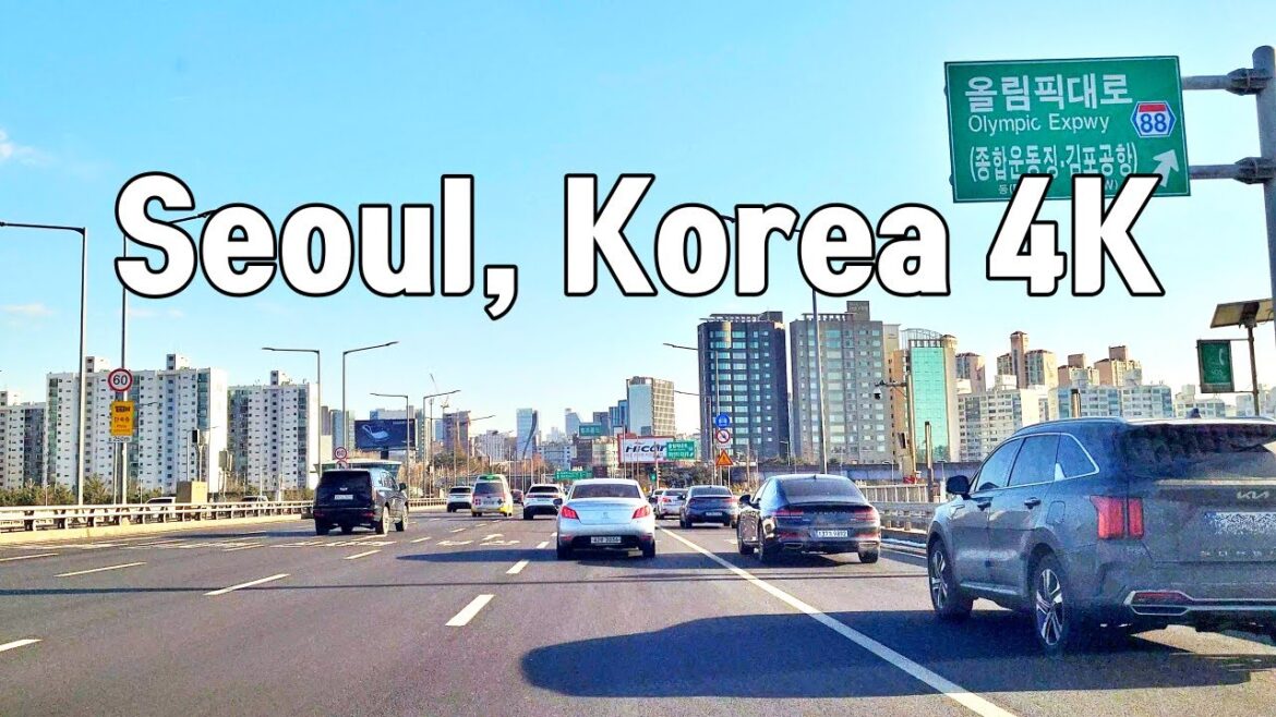 [4K] Driving in Seoul Korea, from Yongsan to Apgujeong/용산가족공원 앞에서 압구정신현대아파트까지 드라이빙