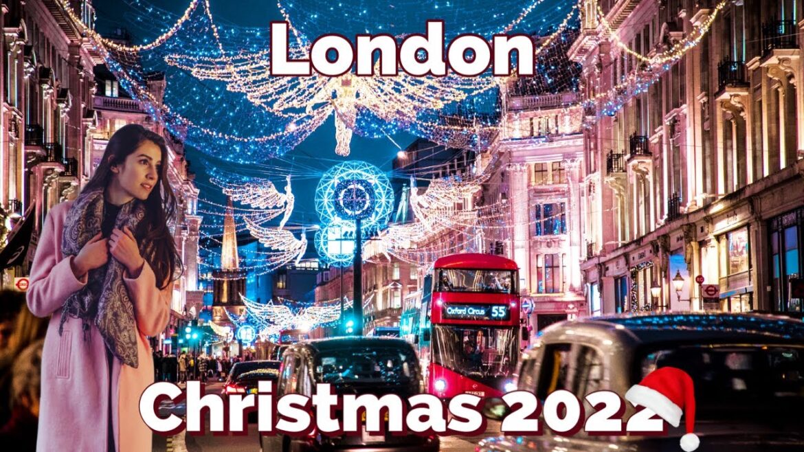 London 🇬🇧 Christmas 🎄 Walking Tour 4K HDR 60fps