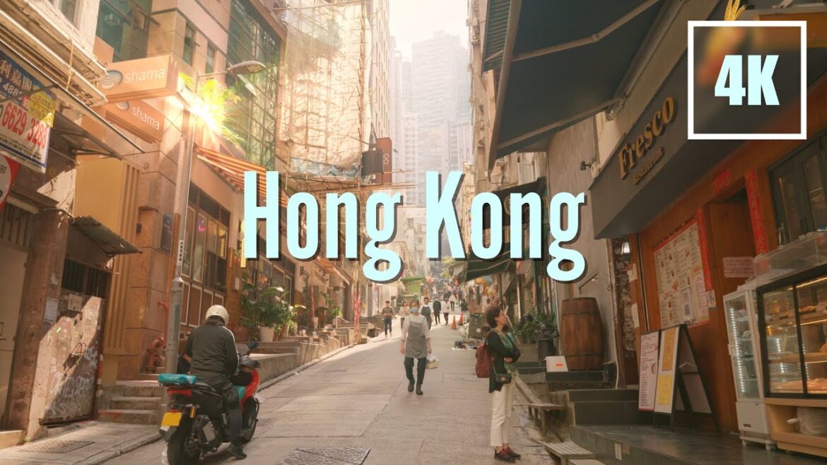 Magical Walk through Hong Kong City - 4K