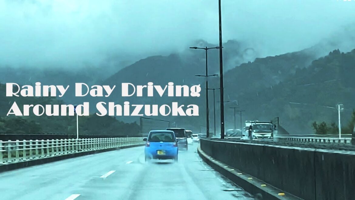 Rainy day driving around Shizuoka