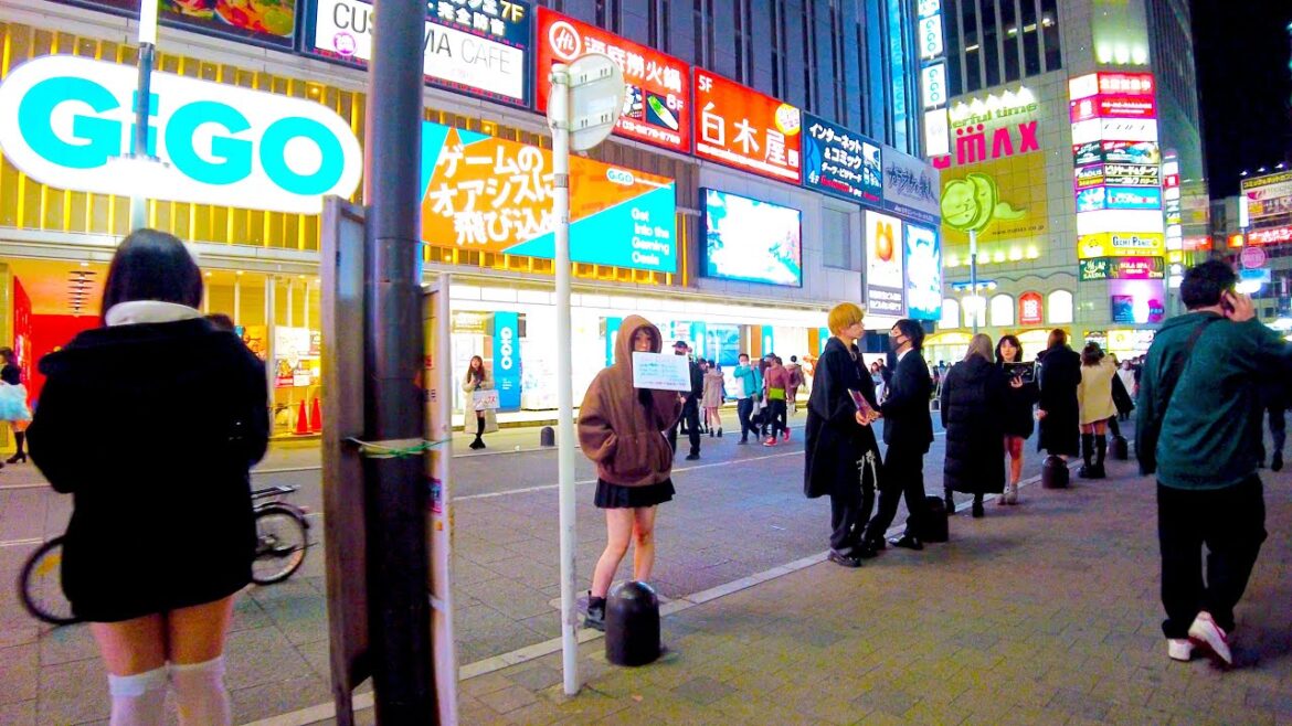 Shinjuku in Tokyo 🐶🍻 Kabukicho Night♪💖4K ASMR non-stop 1 hour 02 minutes