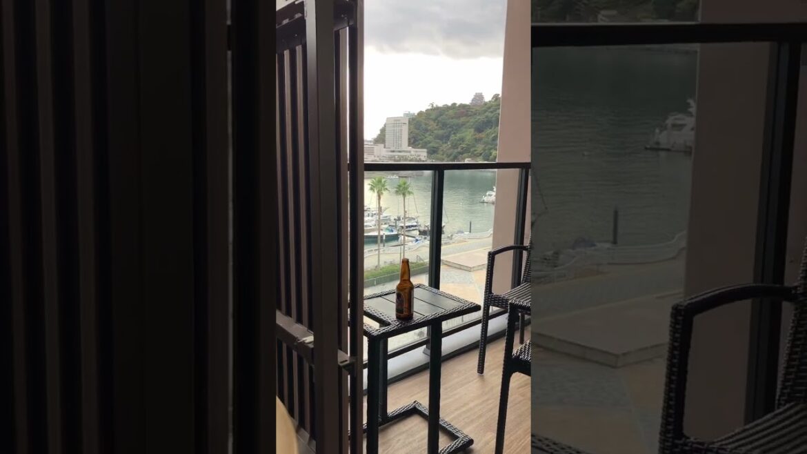 view from Livemax Hotel Atami, Shizuoka Prefecture, Japan 🇯🇵 #openairbath #rotenburo #onsen