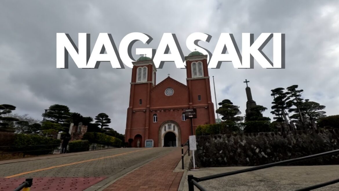 Checking out the A-Bomb (Urakami) Cathedral in Nagasaki, Japan
