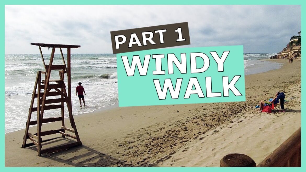 Walking Tour Along Beach Trail Spain | Windy Day In Cabo Roig & Cala Capitan