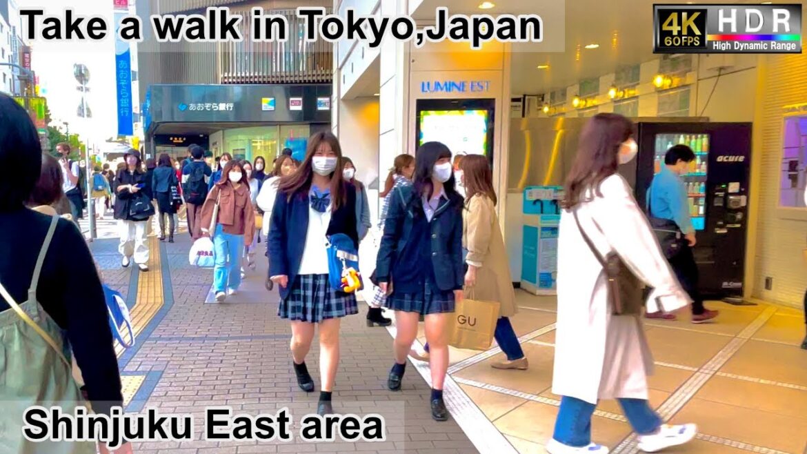 4K 60fps HDR// Take a walk in Tokyo, Japan, LUMINE EST→Shinjuku East area→Shinjuku South area 4K 60fps HDR// Take a walk in Tokyo, Japan, LUMINE EST→Shinjuku East area→Shinjuku South area