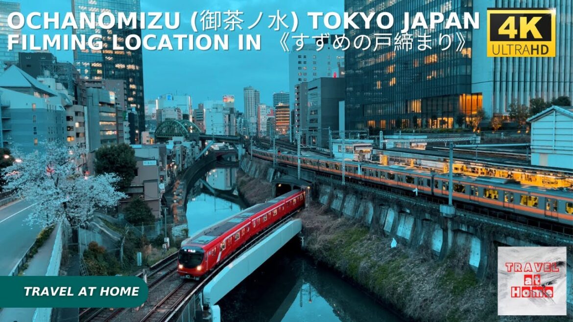 4k hdr japan travel | Walk in Ochanomizu (御茶ノ水) Tokyo japan | The filming location in 《すずめの戸締まり》 4k hdr japan travel | Walk in Ochanomizu (御茶ノ水) Tokyo japan | The filming location in 《すずめの戸締まり》