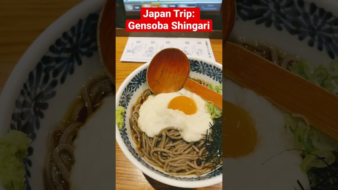 Japan Trip: Gensoba Shingari, Asakusa,Tokyo