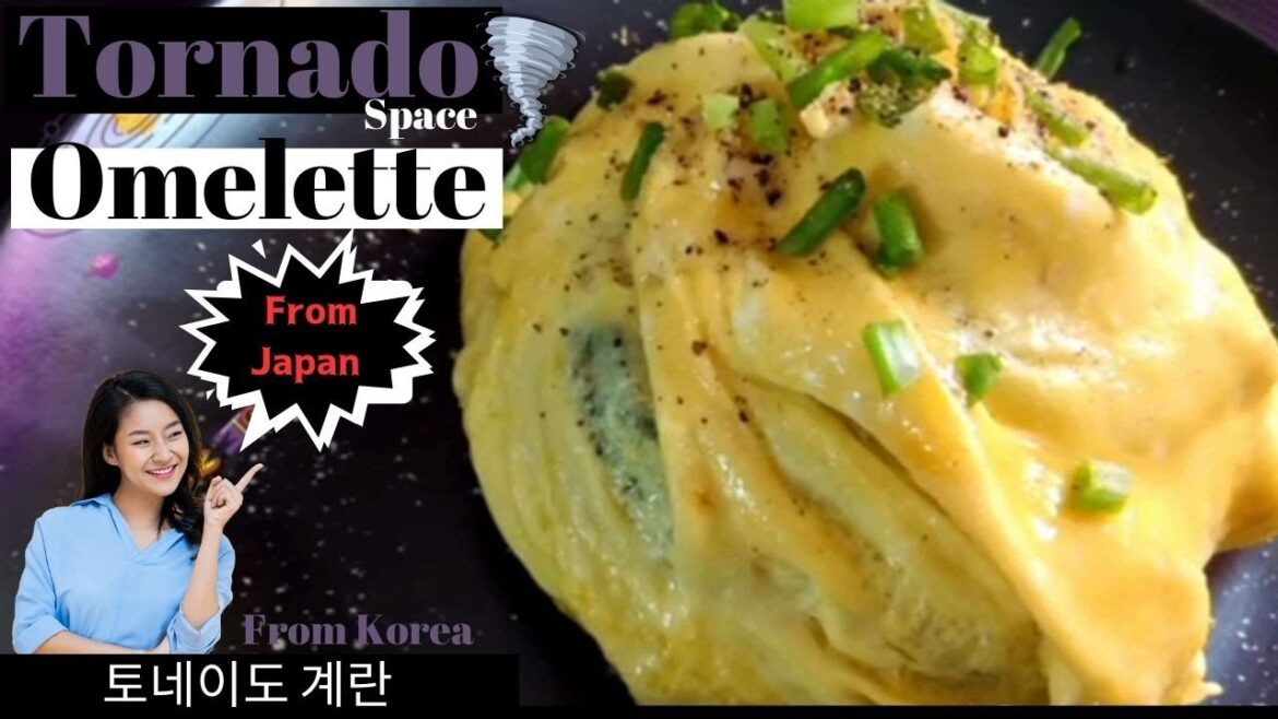 Tornado Omelette 토네이도 계란 Japanese Korean Street Food
