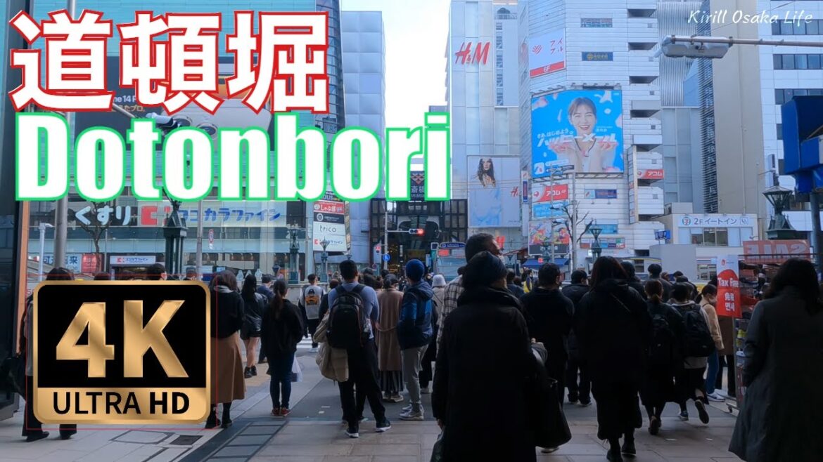 [4K Binaural] 大阪道頓堀 心斎橋散歩 |Unbelievable 4K Tour of Osaka's Stunning Dotonbori!