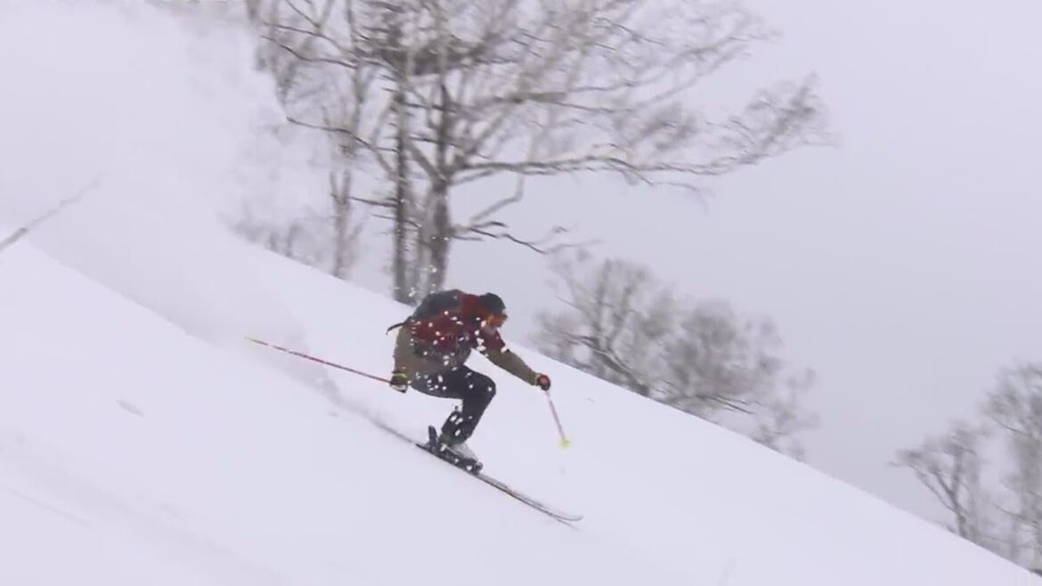 Japon Winter on the slopes of Mt Karifuri in Tomamu Hokkaido ski and snowboard