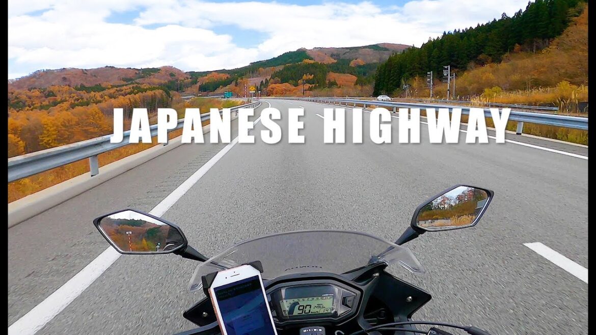 (Driving Japan 4K)Chạy Moto trên cao tốc Nhật Bản(Japanese highway Expressway)