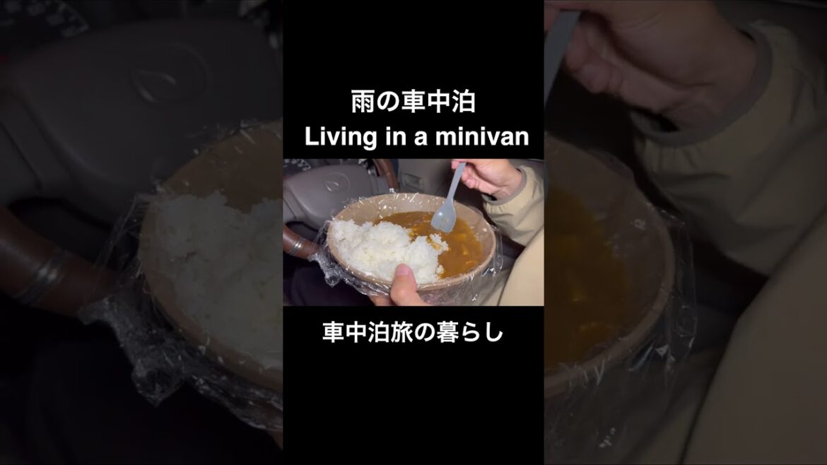 【車中泊】軽自動車で暮らす日常 | Living in a Minivan #shorts