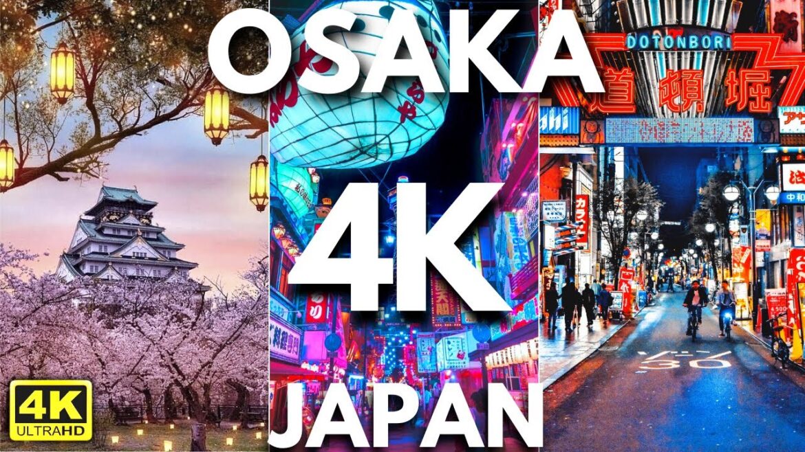 Osaka, Japan 🇯🇵 in 4K 60 Fps - 4K Travel Video