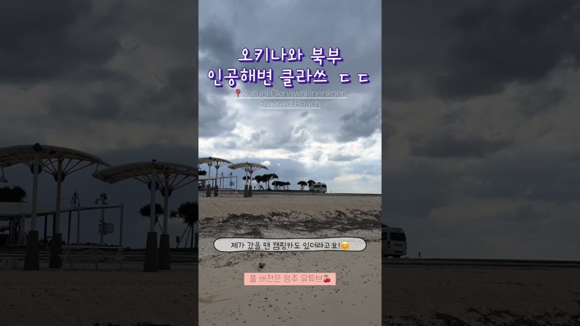 오키나와 에메랄드 비치🏝️🌊 #travel #beach
