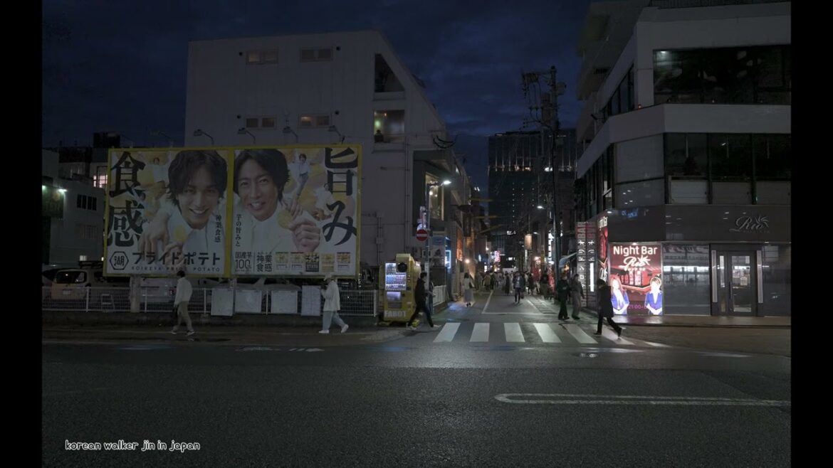 Is it safe to walk in the evening in Fukuoka, Japan?