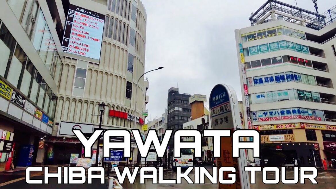 【🇯🇵4K】千葉の八幡の散歩　～ 本八幡駅から京成八幡 駅~　【Yawata in Chiba】