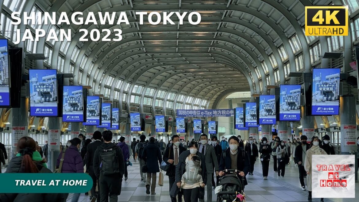 4k hdr japan travel ambience | Walk around Shinagawa , the most exclusive office district in Tokyo