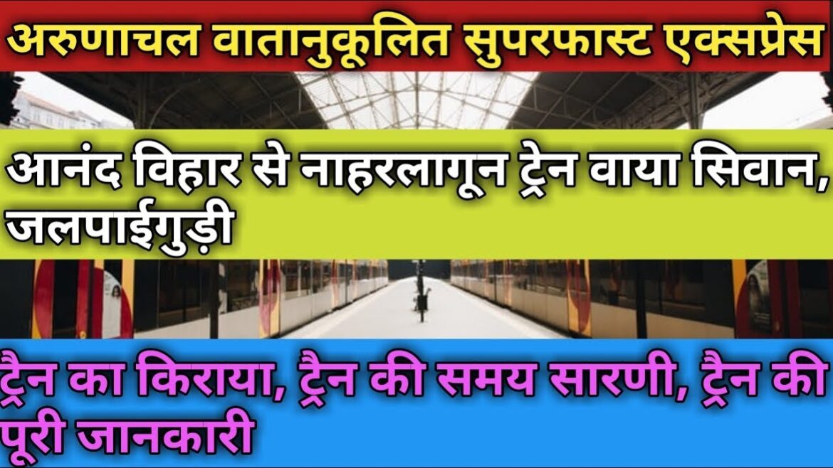 (Hindi)अरुणाचल AC सुपरफास्ट एक्सप्रेस!! 22412!! Arunachal AC SF Express!! Anand Vihar to Naharlagun