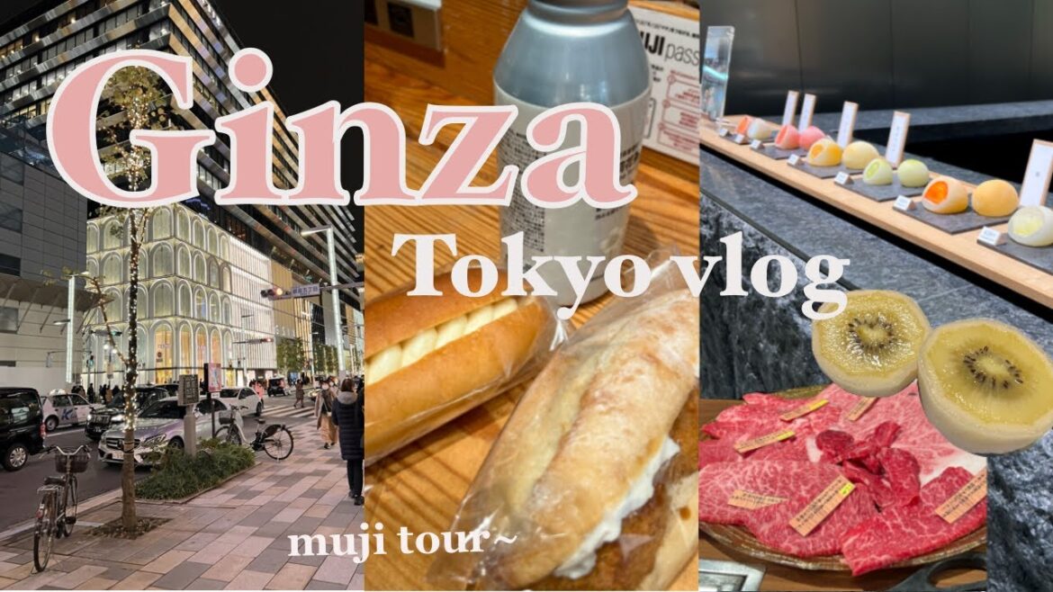 Japan Tokyo Vlog; Shopping in Ginza, Muji tour, Eating yakiniku Japanese BBQ and more!
