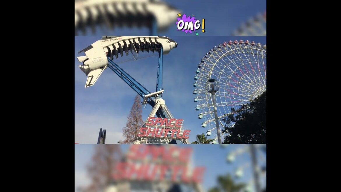 Space Shuttle ride #amusementpark #travel #shorts #video #shortvideo #japan