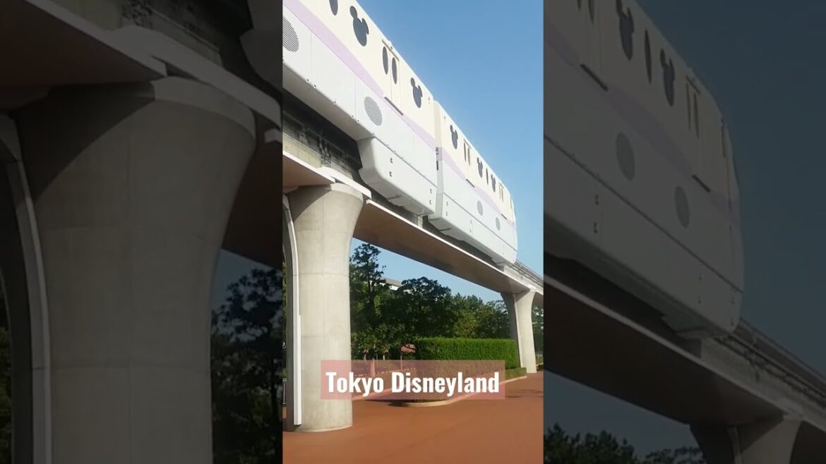 Mickey mouse monorail at Tokyo Disneyland #shortsvideo #shortsfeed #shorts #tokyodisneyland