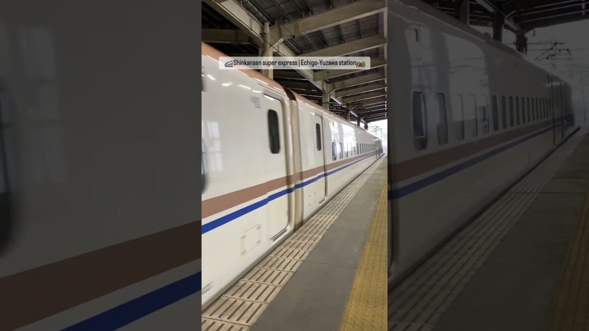 🚄Shinkansen super express | Echigo-Yuzawa station, Niigata, Japan🇯🇵