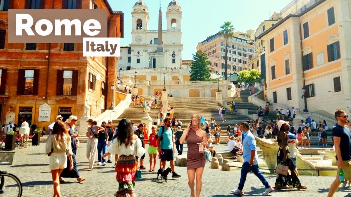 Rome, Italy 🇮🇹 - An Evening Walk Through The Eternal City - 4K-HDR 60fps Walking Tour