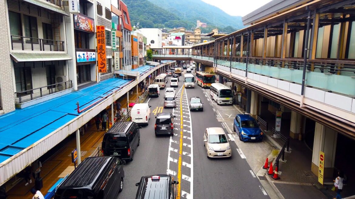 Japan Walk - Hakone Yumoto(箱根湯本) - 4K