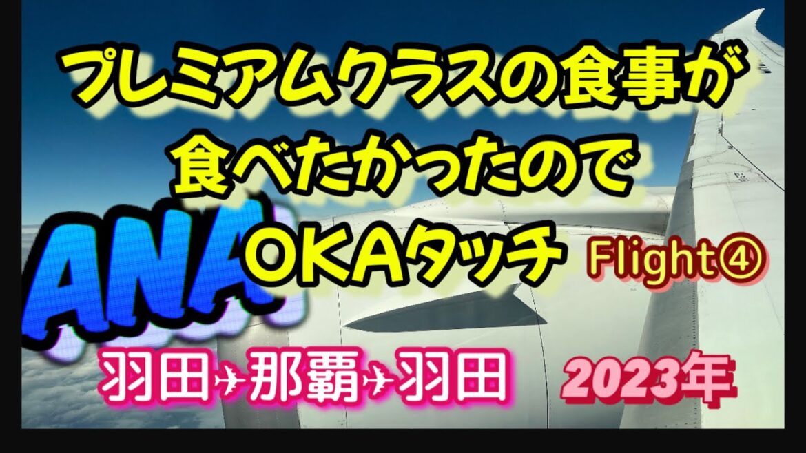 ANAプレミアムクラスの食事が食べたかったのでOKAタッチして来た　羽田→那覇→羽田