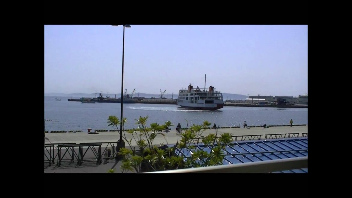 Ferry Travel:  8 May 2011 Ferry leaving the port (View from my balcony)