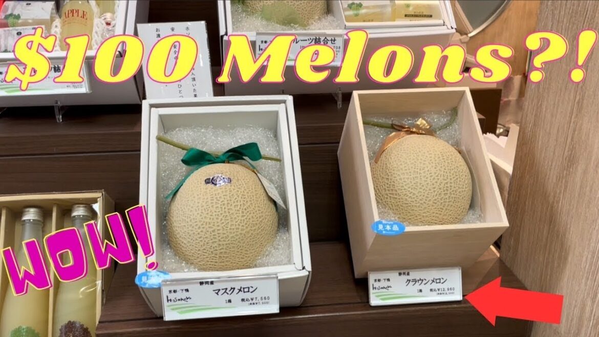 $100 Melons???!! Japanese Fancy Food Store Tour in Kyoto Japan! UNREAL! $100 Melons???!! Japanese Fancy Food Store Tour in Kyoto Japan! UNREAL!