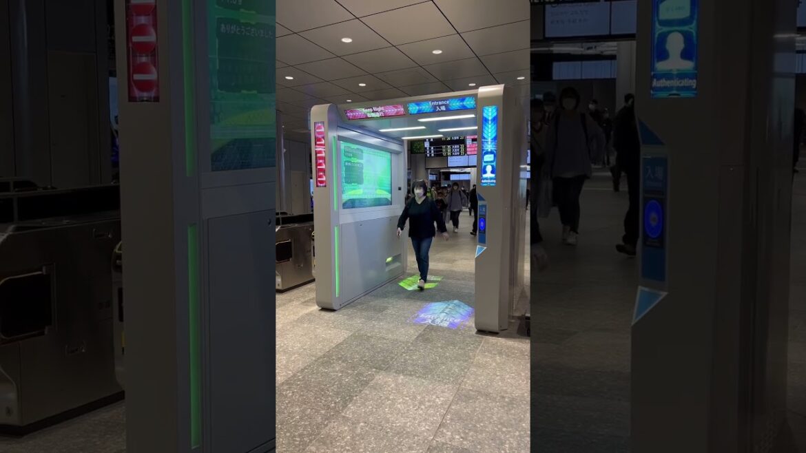The ticket gate at Osaka station is amazing.