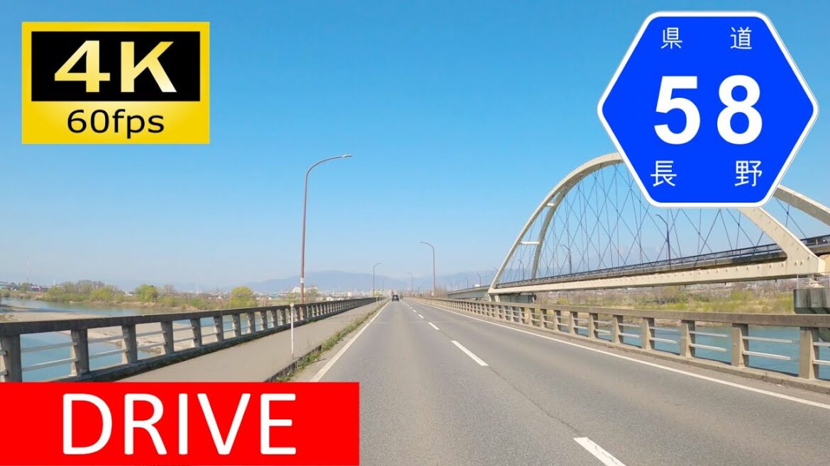 【Driving in Japan】Nagano Prefectural Route 58: Nirei - Nagamo（車載動画 長野県道58号）[4K]